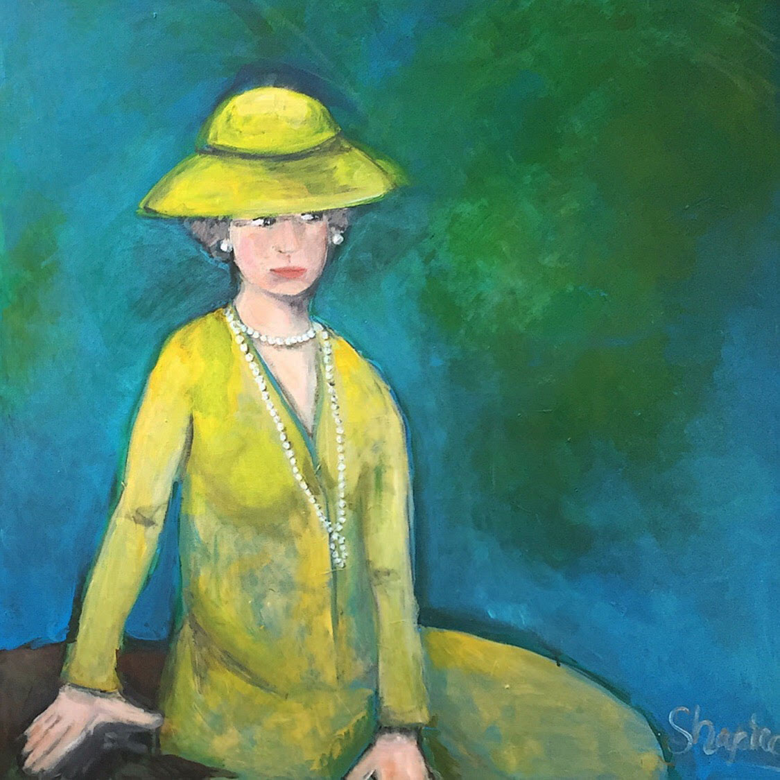 26a. lady with a yellow hat